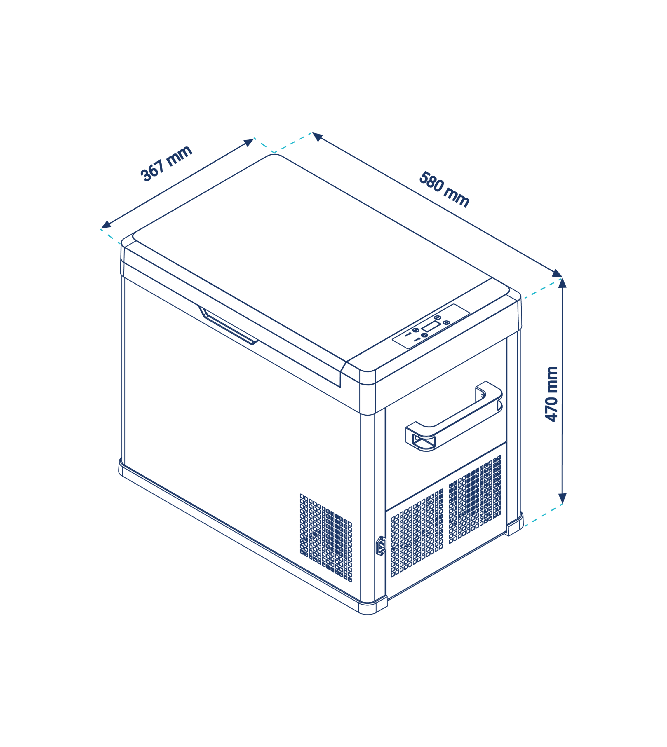 یخچال فریزر خودرو ایستکول مدل tm4040 - Image 2