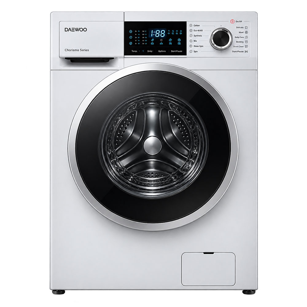 ماشین لباسشویی دوو مدل lm830 مدل کاریزما 8 کیلویی